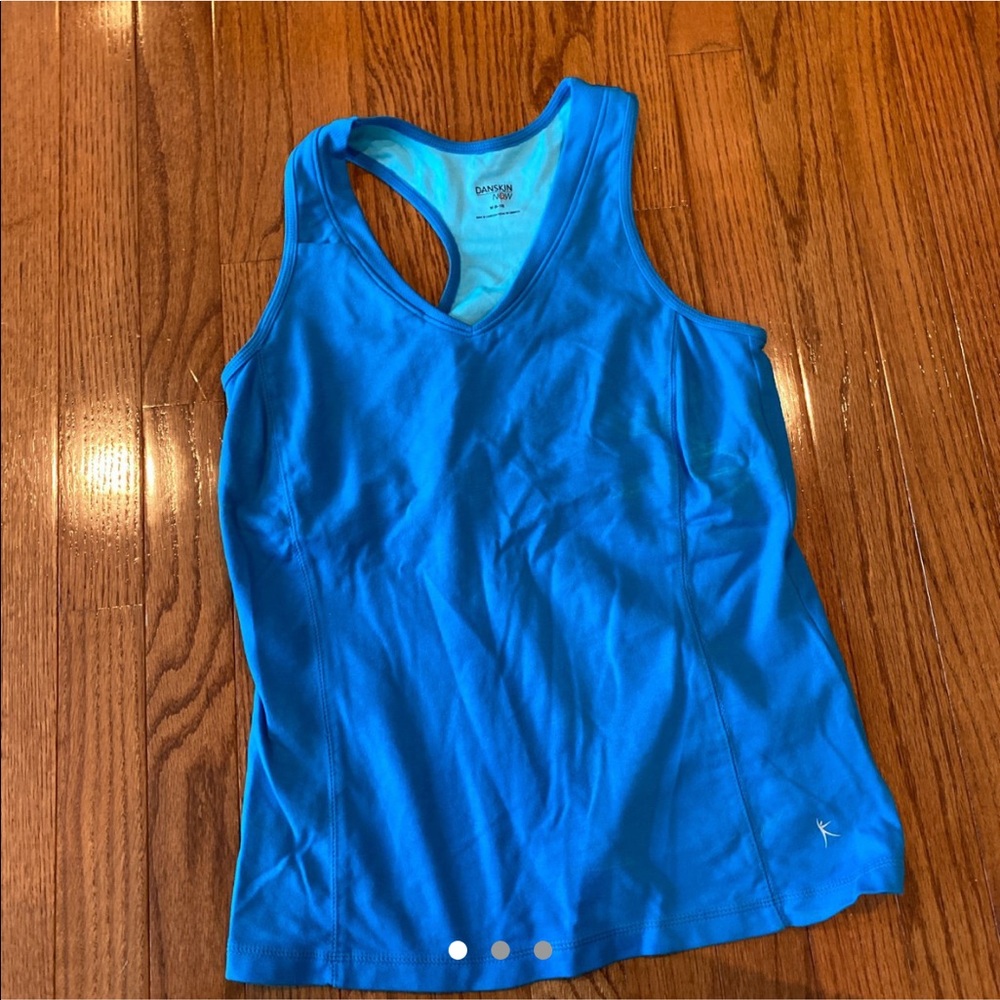danskin now blue tank top